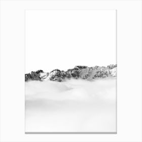 Mountain In The Clouds Canvas Print