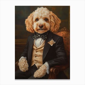 Dapper Cavapoo Gentleman Canvas Print