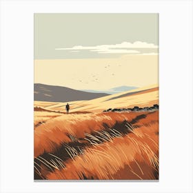 The Pennine Way Scotland 4 Hiking Trail Landscape Canvas Print