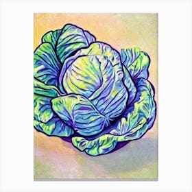 Cabbage 2 Fauvist vegetable Canvas Print