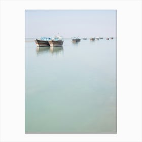 Fishing Boats In The Sea Canvas Print