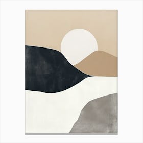 Hidden Silence Minimalist Style Canvas Print