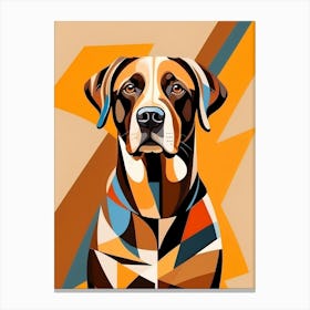 Abstract Dog Painting Canvas Print