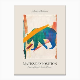 Bear 4 Matisse Inspired Exposition Animals Poster Canvas Print