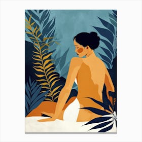 Woman In a Jungle, Nude Series Canvas Print