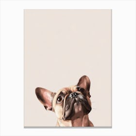 French Bulldog Canvas Art.Generated AI. Art Print Canvas Print