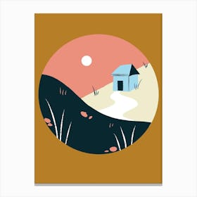 House In The Desert Canvas Print