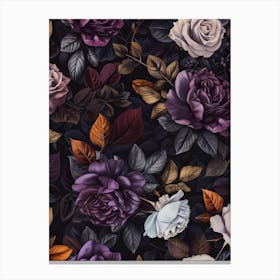 Roses Wallpaper 2 Canvas Print