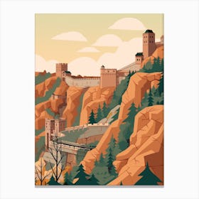 China 3 Travel Illustration Canvas Print