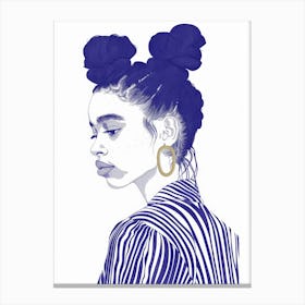 Afro Girl 52 Canvas Print