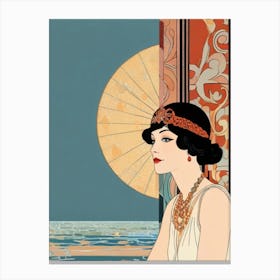 Deco Woman 1 Canvas Print