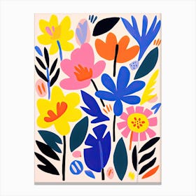 Market of Colors: A Matisse-inspired Masterpiece, Flower Canvas Print