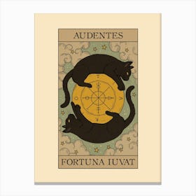 Audentes Fortuna Iuvat Canvas Print