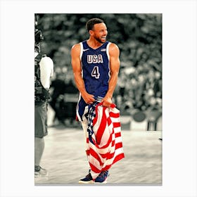 Stephen Curry Of Team United States Celebrates Canvas Print