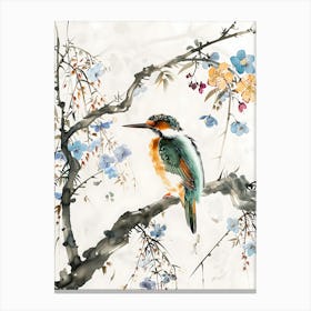 Bird Flowers Chinese Style 10 Canvas Print