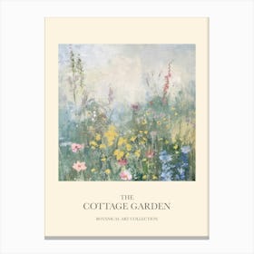 Cottage Garden Poster Enchanted Meadow 1 Canvas Print