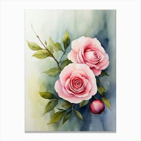 Pink Roses 4 Canvas Print