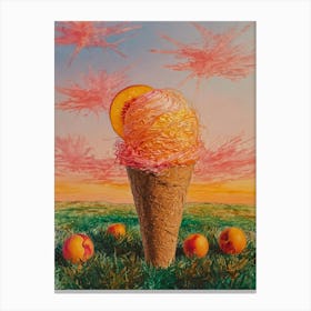 Ice Cream Cone 36 Canvas Print