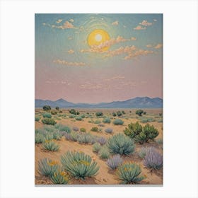 Desert Sun Canvas Print