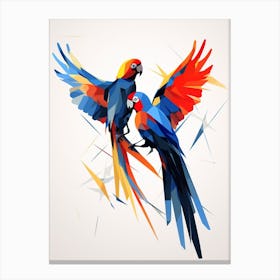 Parrot Minimalist Abstract 3 Canvas Print