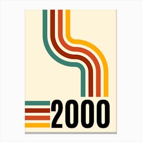 2000 vintage style Canvas Print