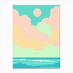 Pastel Beach Canvas Print