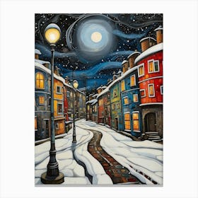 Night In The City Canvas Print