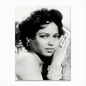 American Actress And Singer Dorothy Dandridge Canvas Print