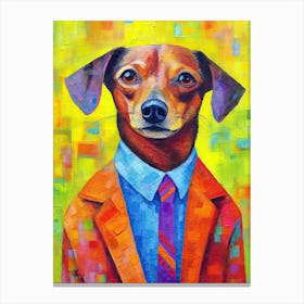 Dogdel Moments; Canine Couture In Oil Canvas Print