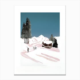 Winter In The Alps Canvas Print