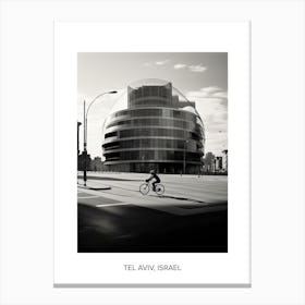 Poster Of Valencia, Spain, Photography In Black And White 5 Canvas Print
