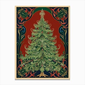 Christmas Tree Style William Morris3 Canvas Print