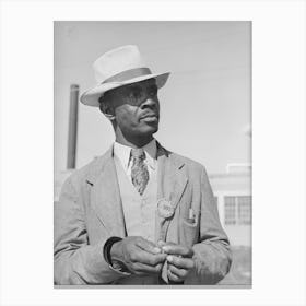 Workman At The Naval Air Base,Corpus Christi, Texas Canvas Print