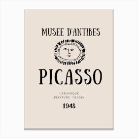 Picasso Beige Poster Canvas Print