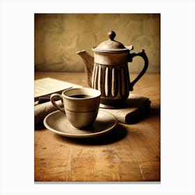 Coffee And Book 1 Canvas Print