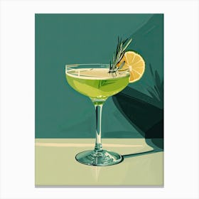 Absent Cocktail, Mid-Century Vibes Canvas Print
