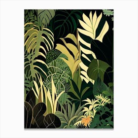 Jungle Foliage 5 Rousseau Inspired Canvas Print