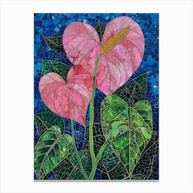 Heart Mosaic Canvas Print