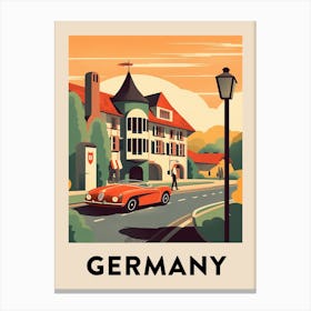 Vintage Travel Poster Germany 3 Canvas Print