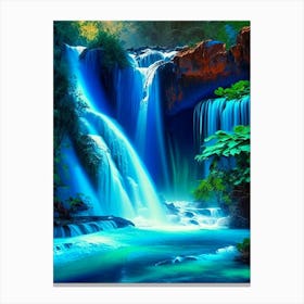 Cataratas De Agua Azul, Mexico Nat Viga Style (1) Canvas Print