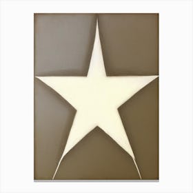 Star Symbol Abstract Painting Canvas Print