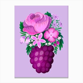 Blackberry Vase Canvas Print