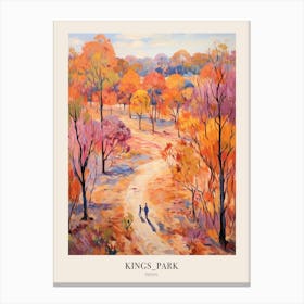 Autumn City Park Painting Kings Park Perth Australia 1 Poster Canvas Print