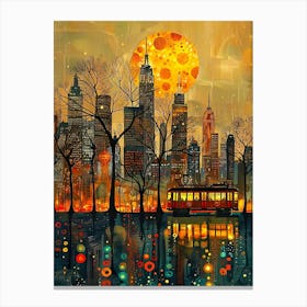 New York City At Night 7 Canvas Print