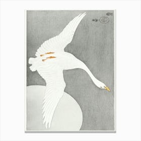 Goose At Full Moon (1900 1910), Ohara Koson Canvas Print