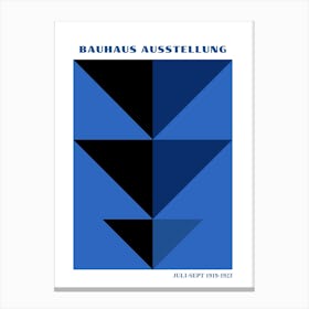 Bauhaus Blue Exhibition 24 Canvas Print