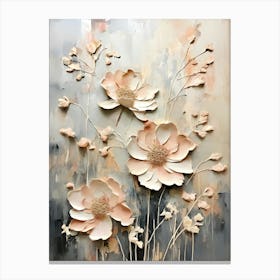 Flowers On A Wall 2 Canvas Print