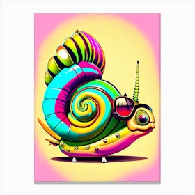 Full Body Snail Punk 3 Pop Art Canvas Print