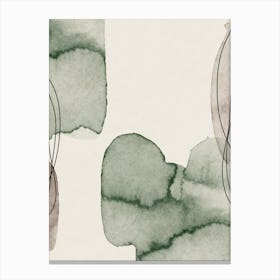 Abstract Watercolour Painting Canvas Print