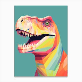 Colourful Dinosaur Carcharodontosaurus 1 Canvas Print